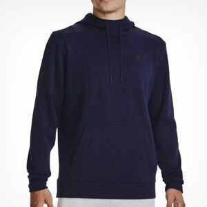 Under Armour Men's Fleece Twist Hoodie Loose Pullover Hoodie Blue 2XL